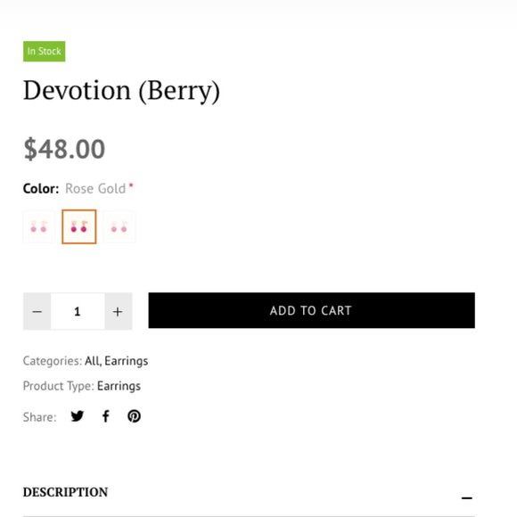 Alicia Bonnie Devotion Rose Gold Pink Agate Earrings - Picture 12 of 13